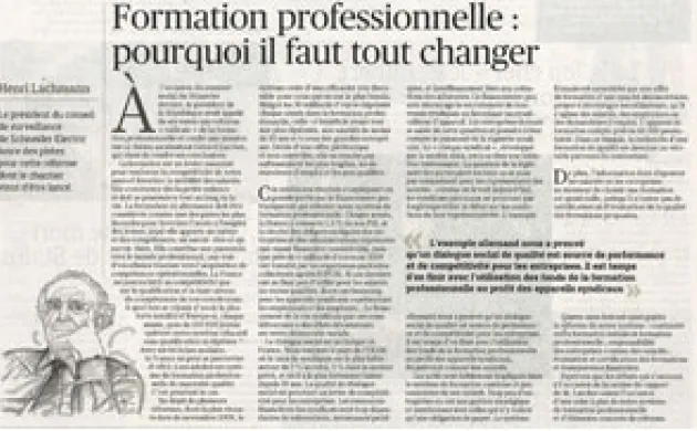 Formation professionnelle : pourquoi il faut tout changer