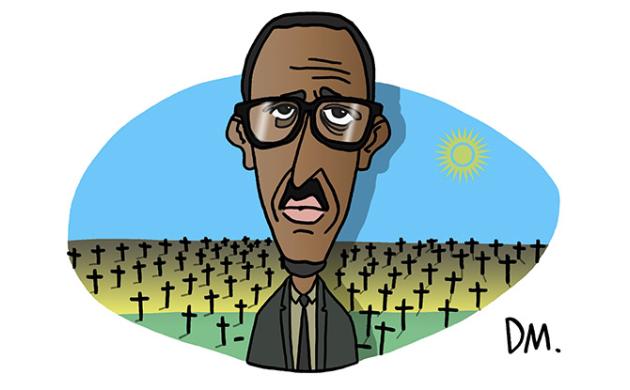 Portrait of Paul Kagame - President of the Republic of Rwanda