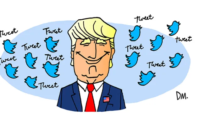Portrait of Donald Trump - President of the United States