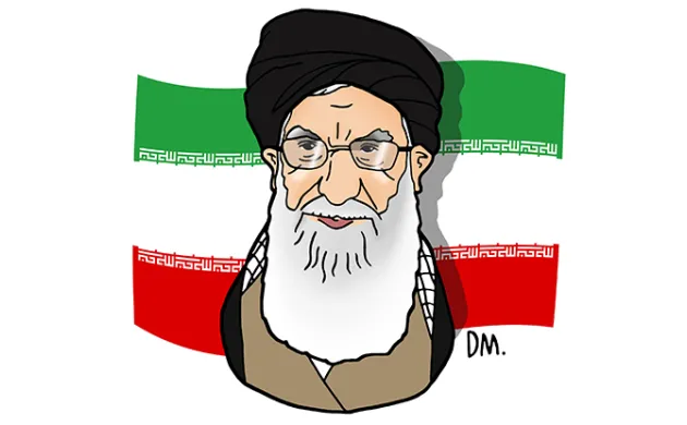 Portrait d'Ali Khaménéi - Guide suprême en Iran