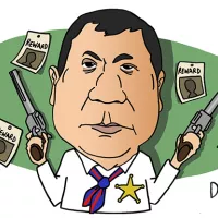 Portrait of Rodrigo Duterte - President of the Philippines